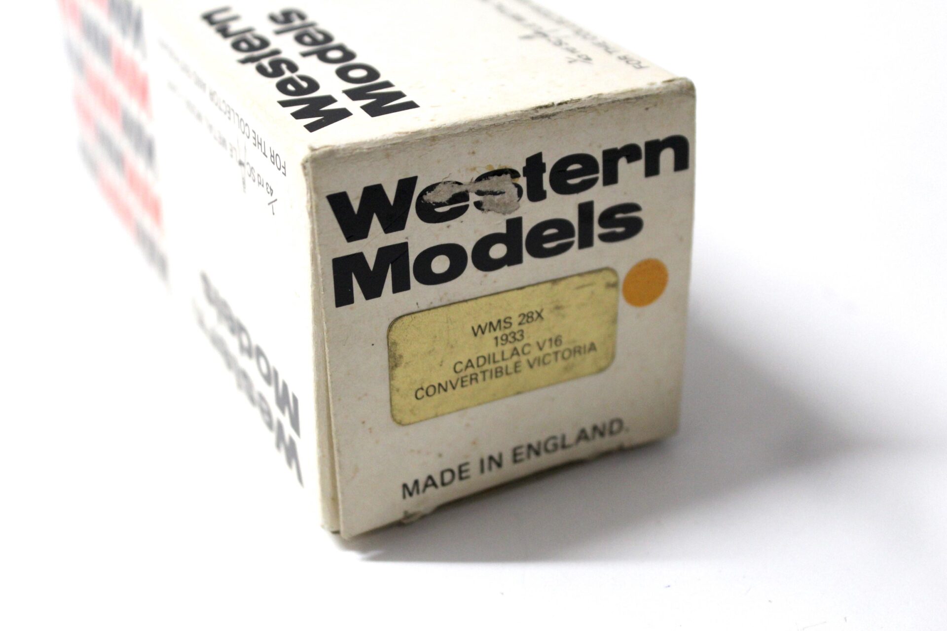 1:43 Western Models 1933 Cadillac V16 Convertible Victoria orange