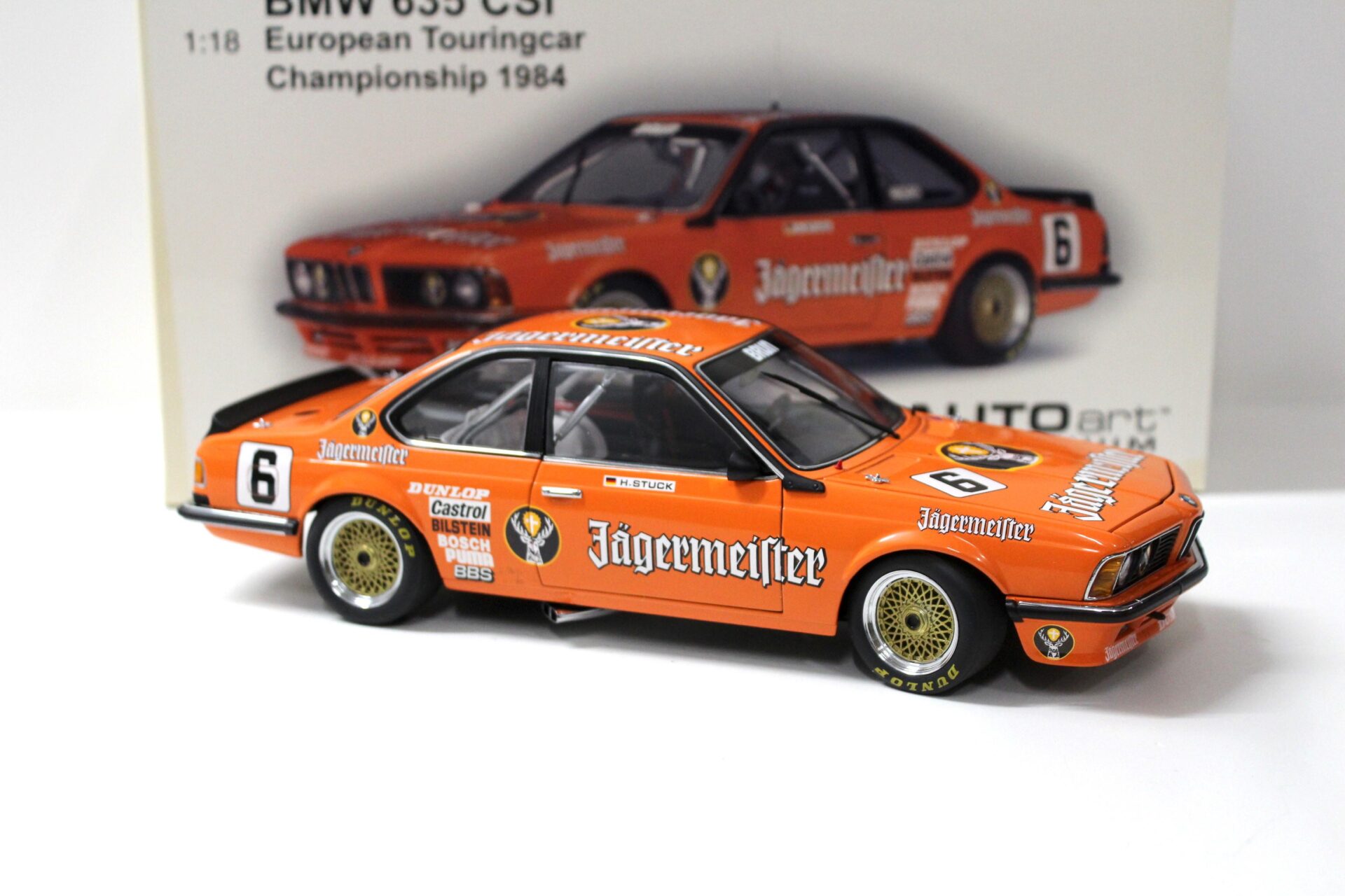 1:18 AUTOart BMW 635 CSi European Touringcar 1984 Stuck Jägermeister #6