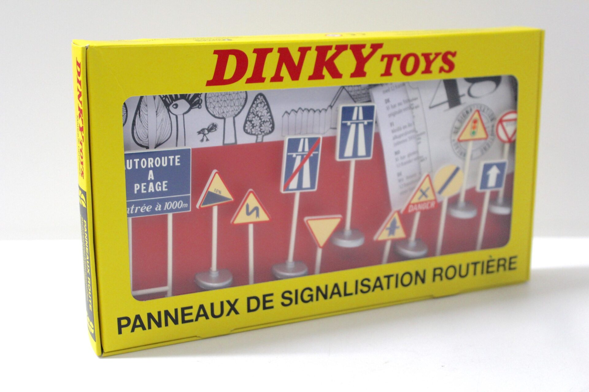 1:43 Dinky Toys Autobahn Schilder Verkehrszeichen Panneaux de Signalisation 12 pcs.