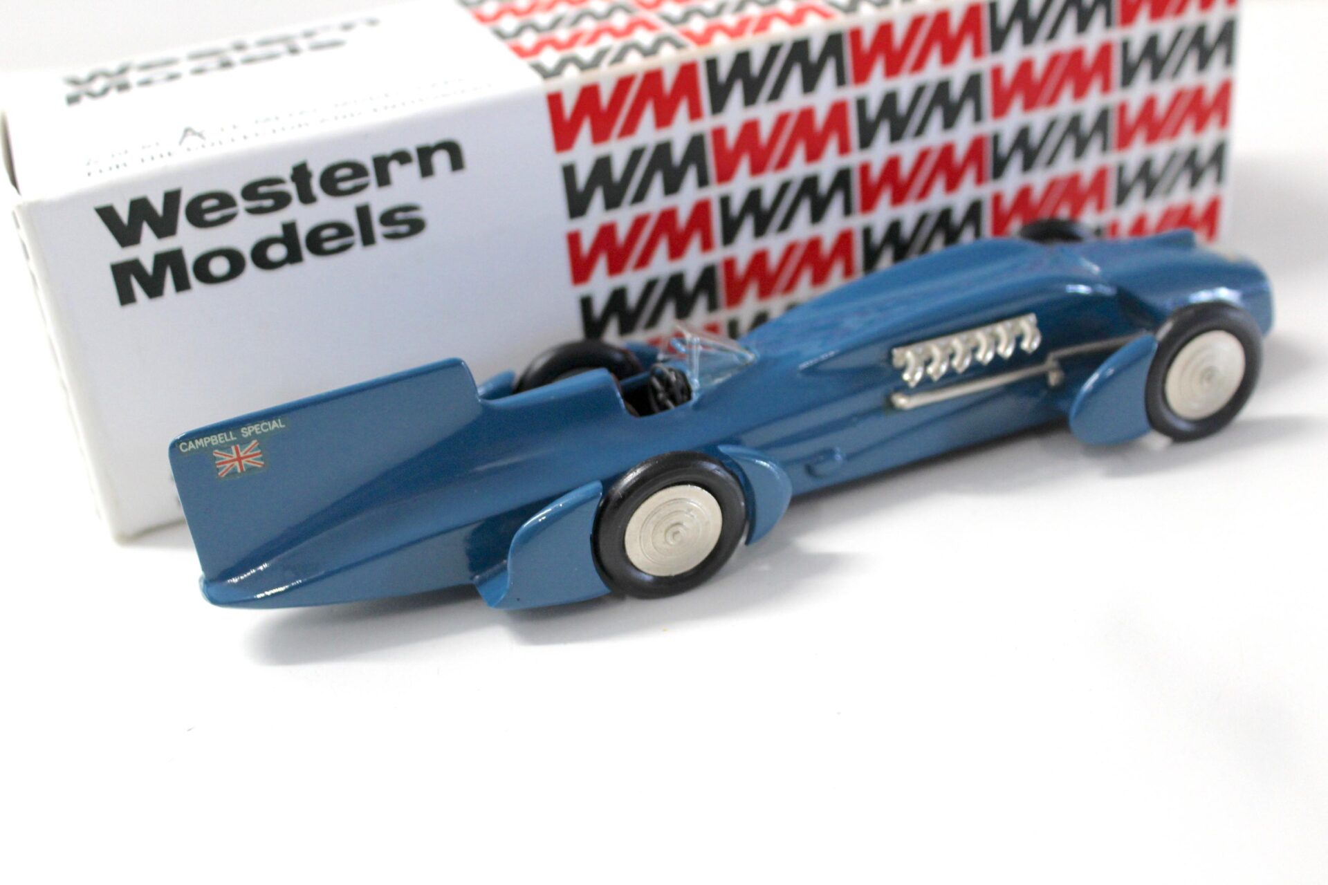 1:43 Western Models 1933 Bluebird Recordcar Campbell Special blue