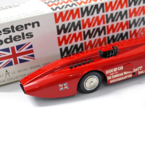 1:43 Western Models 1927 Sunbeam 1000 H.P. Record Car red