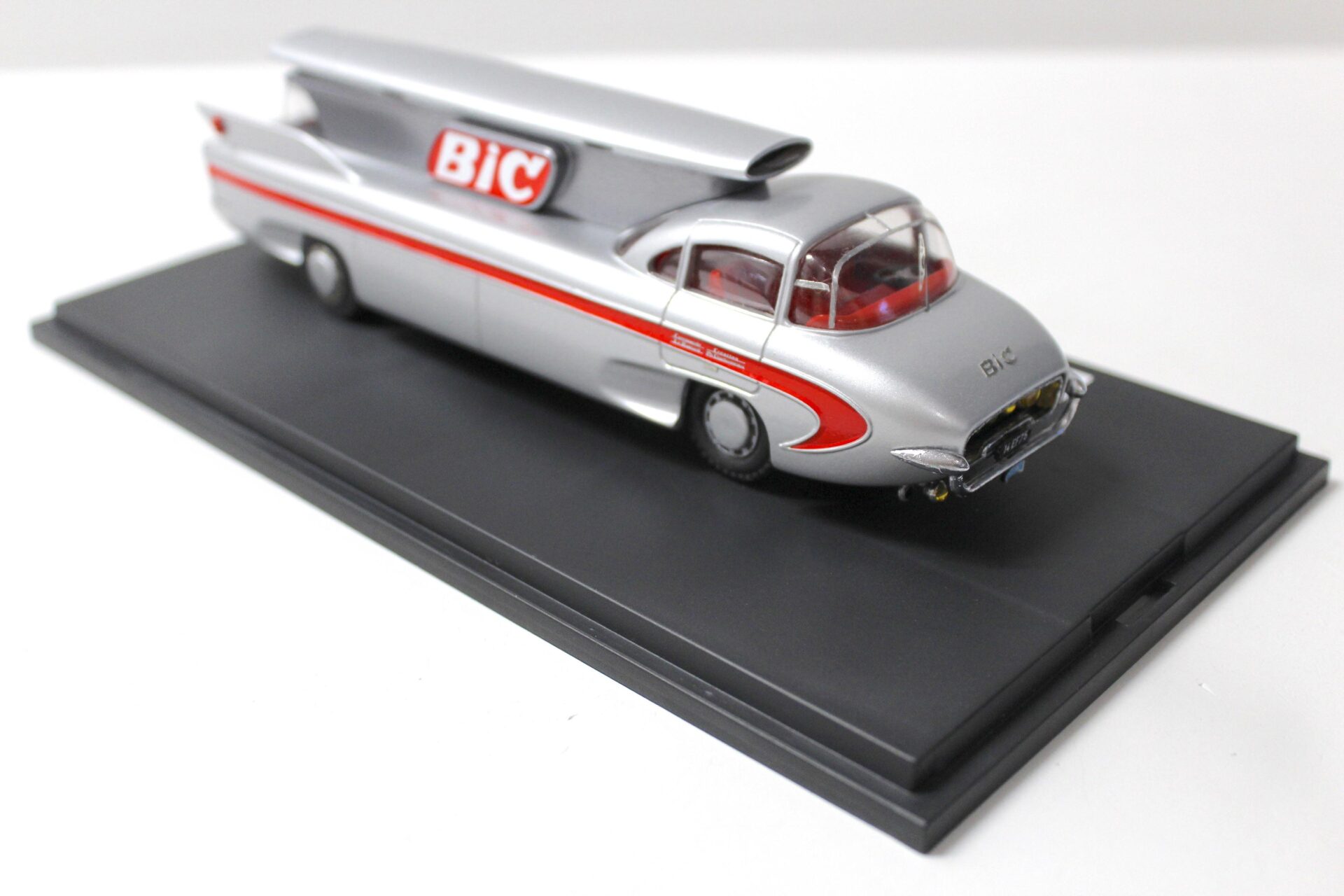 1:43 PUB.CC CAR-BIC "BANG-BANG" Advertising caravan cycle race 1955 silver