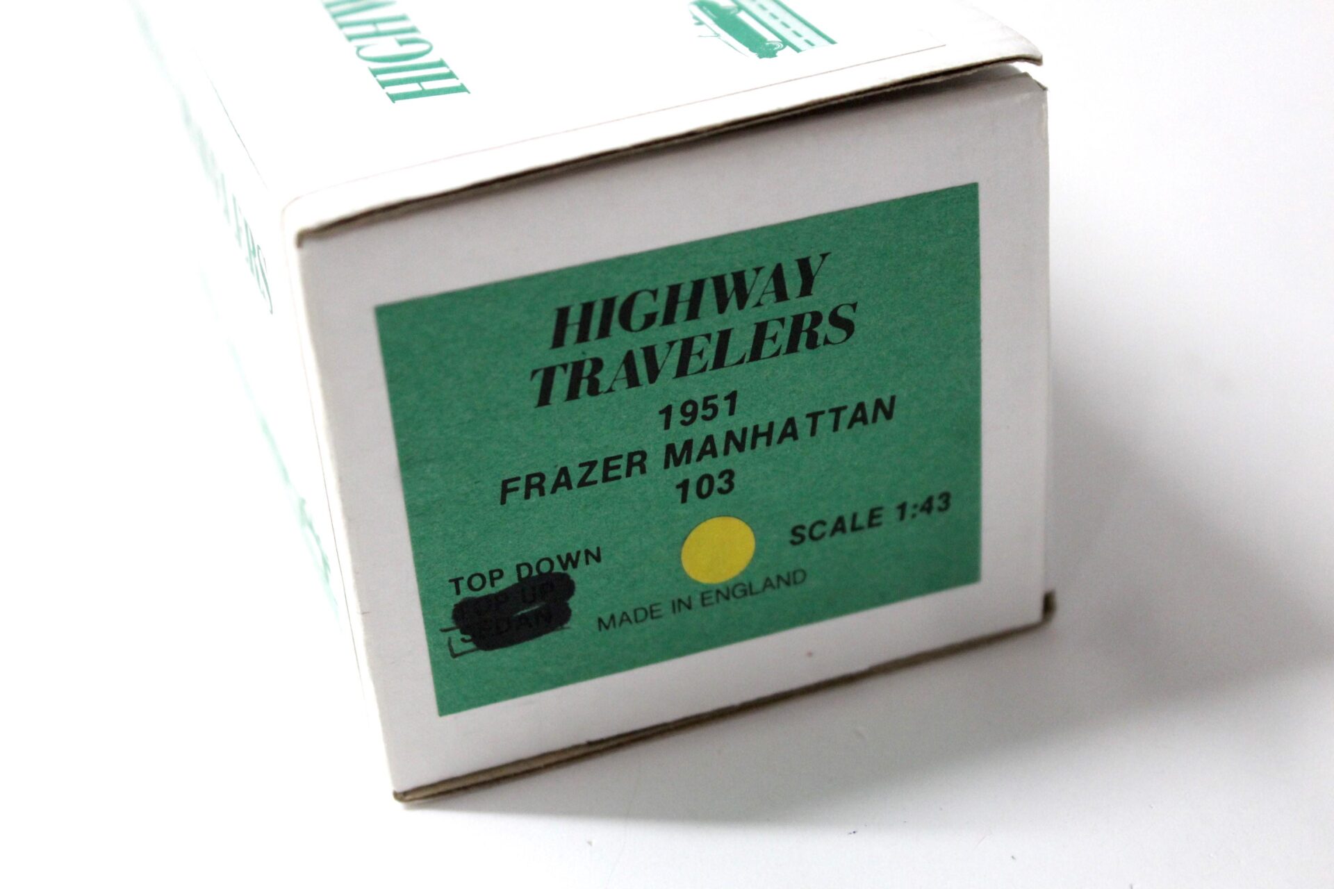 1:43 Highway Travelers 1951 Frazer Manhattan 103 Top down yellow