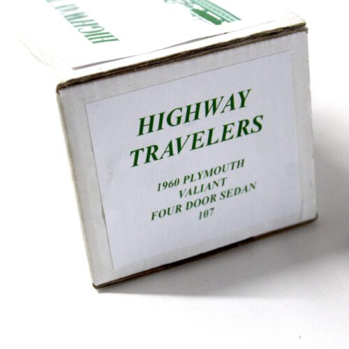 1:43 Highway Travelers 1960 Plymouth Valiant Four Door Sedan white