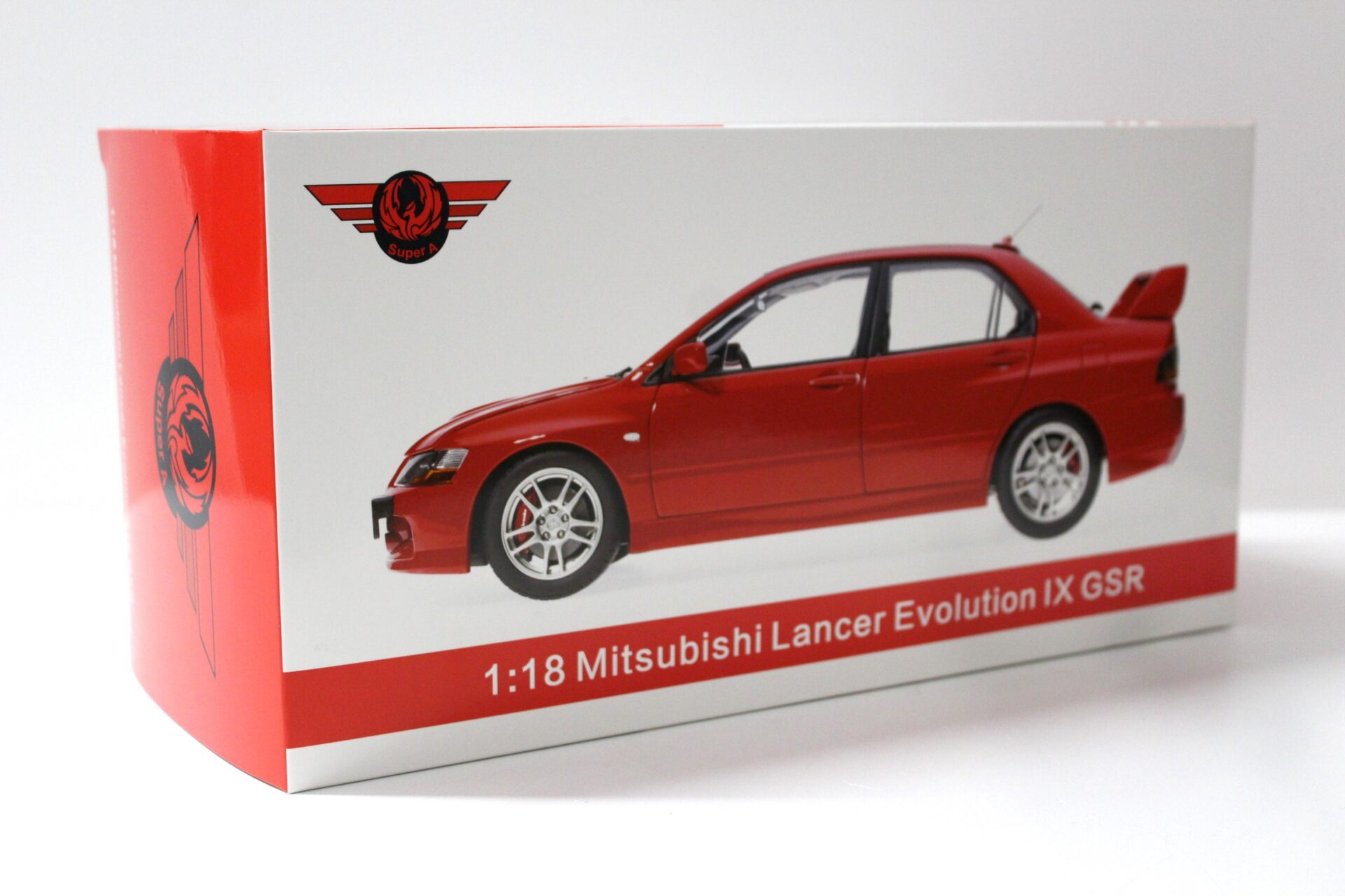 1:18 Kyosho SUPER A Mitsubishi Lancer Evolution IX GSR grey metallic