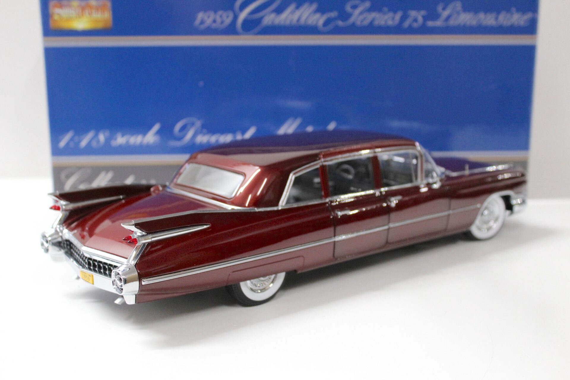 1:18 Precision Miniatures 1959 Cadillac Series 75 Limousine dark red