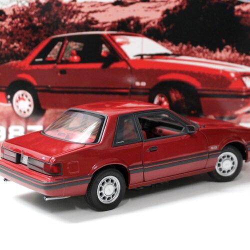 1:18 GMP 1987 Ford Mustang LX 5.0 Coupe red metallic