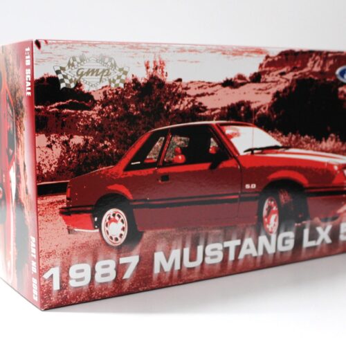 1:18 GMP 1987 Ford Mustang LX 5.0 Coupe red metallic