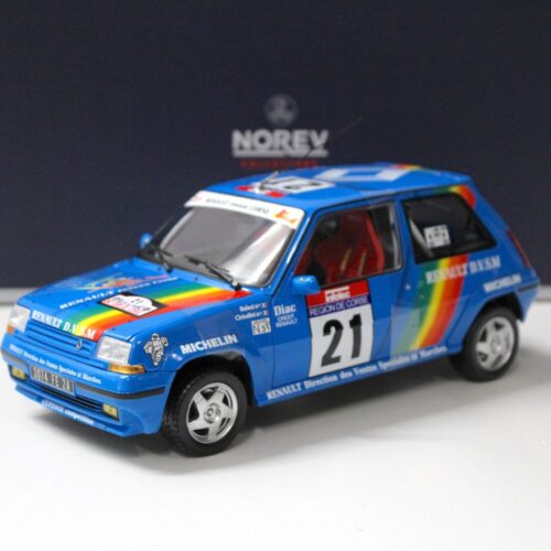1:18 Norev Renault 5 R5 SuperCinq GT Turbo #21 Tour de Corse 1990