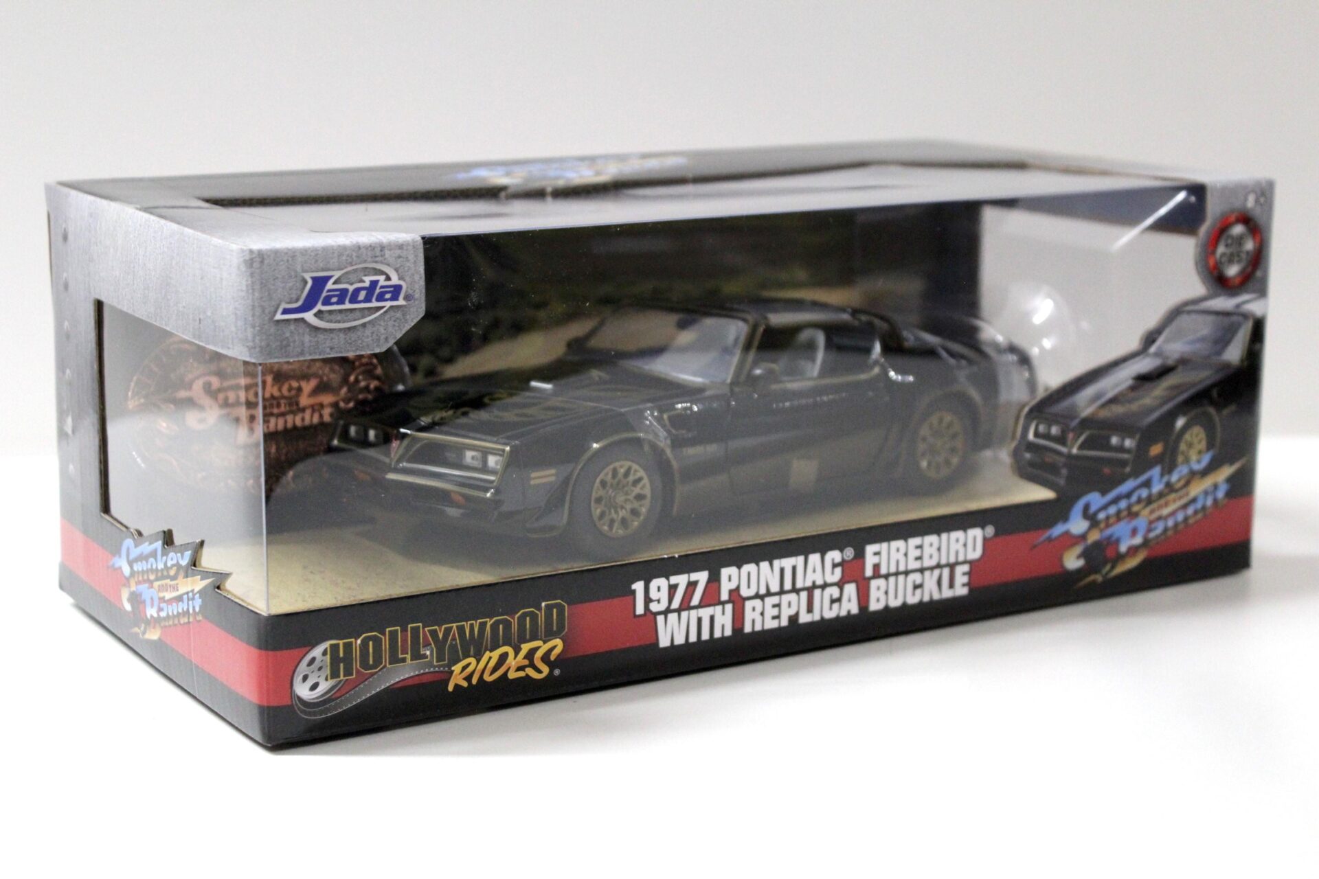 1:24 Jada Toys 1977 Pontiac Firebird Smokey and the Bandit with Buckle