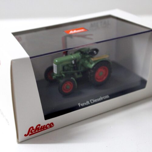 1:43 Schuco Fendt F20G Dieselross Traktor mit Mähbalken green