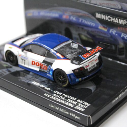 1:43 Minichamps Audi R8 LMS Phoenix Racing VLN Nürburgring 2009 Rostek #77 - Image 2