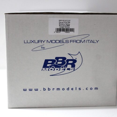 1:18 BBR Ferrari F12 TDF Modena yellow/ blue FULL OPENING Limited 100 pcs.