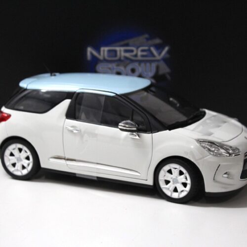 1:18 Norev Citroen DS3 white/ light blue roof 2010
