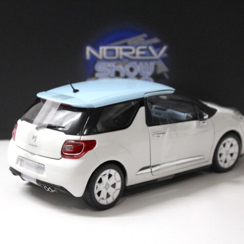 1:18 Norev Citroen DS3 white/ light blue roof 2010