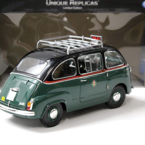 1:18 La Mini Miniera Fiat 600 D Multipla "TAXI Milano" 1961 green