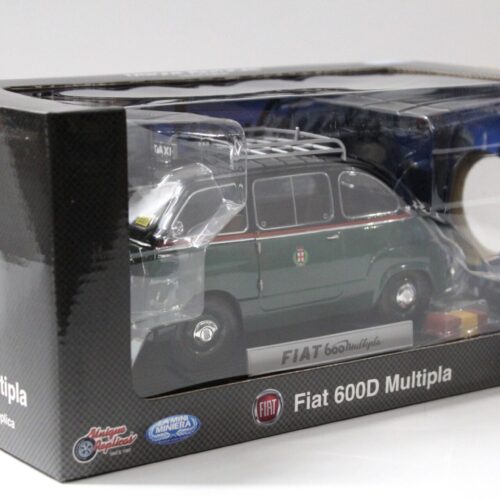 1:18 La Mini Miniera Fiat 600 D Multipla "TAXI Milano" 1961 green