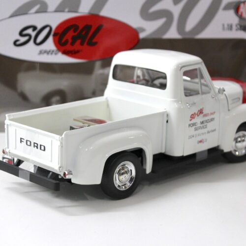 1:18 ACME 1953 Ford F100 Pick-Up SO-CAL Speed Shop Push Truck white/ red
