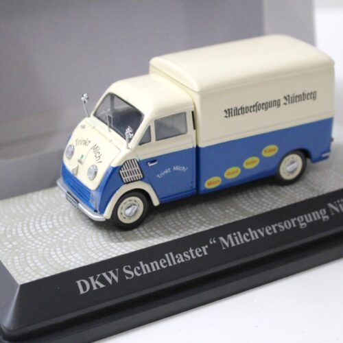 1:43 Premium ClassiXXs DKW Schnelllaster Milchversorgung Nürnberg white/ blue