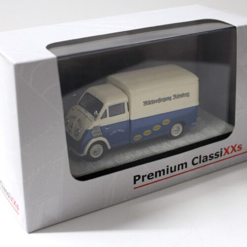 1:43 Premium ClassiXXs DKW Schnelllaster Milchversorgung Nürnberg white/ blue