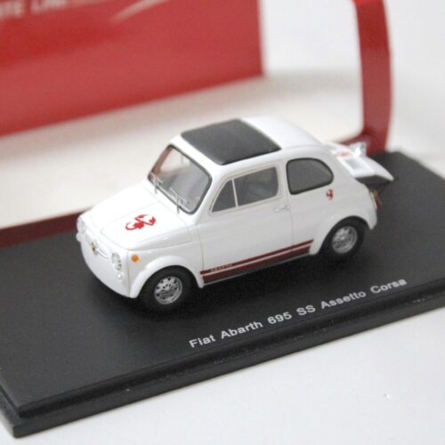 1:43 Spark Fiat Abarth 695 SS Assetto Corsa white/ red