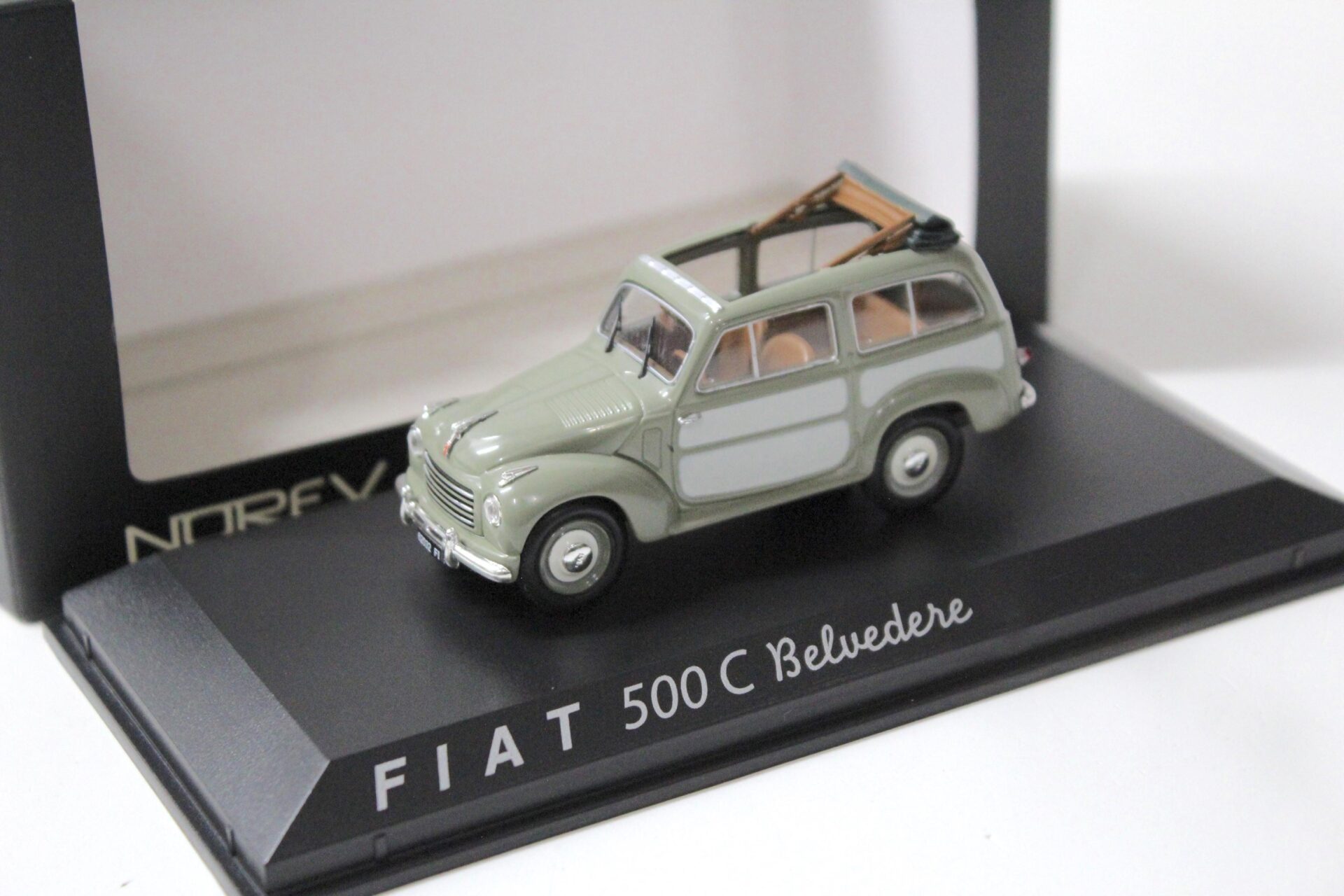 ID 55469 orig.jpg 1:43 Norev Fiat 500C Belvedere green/ grey