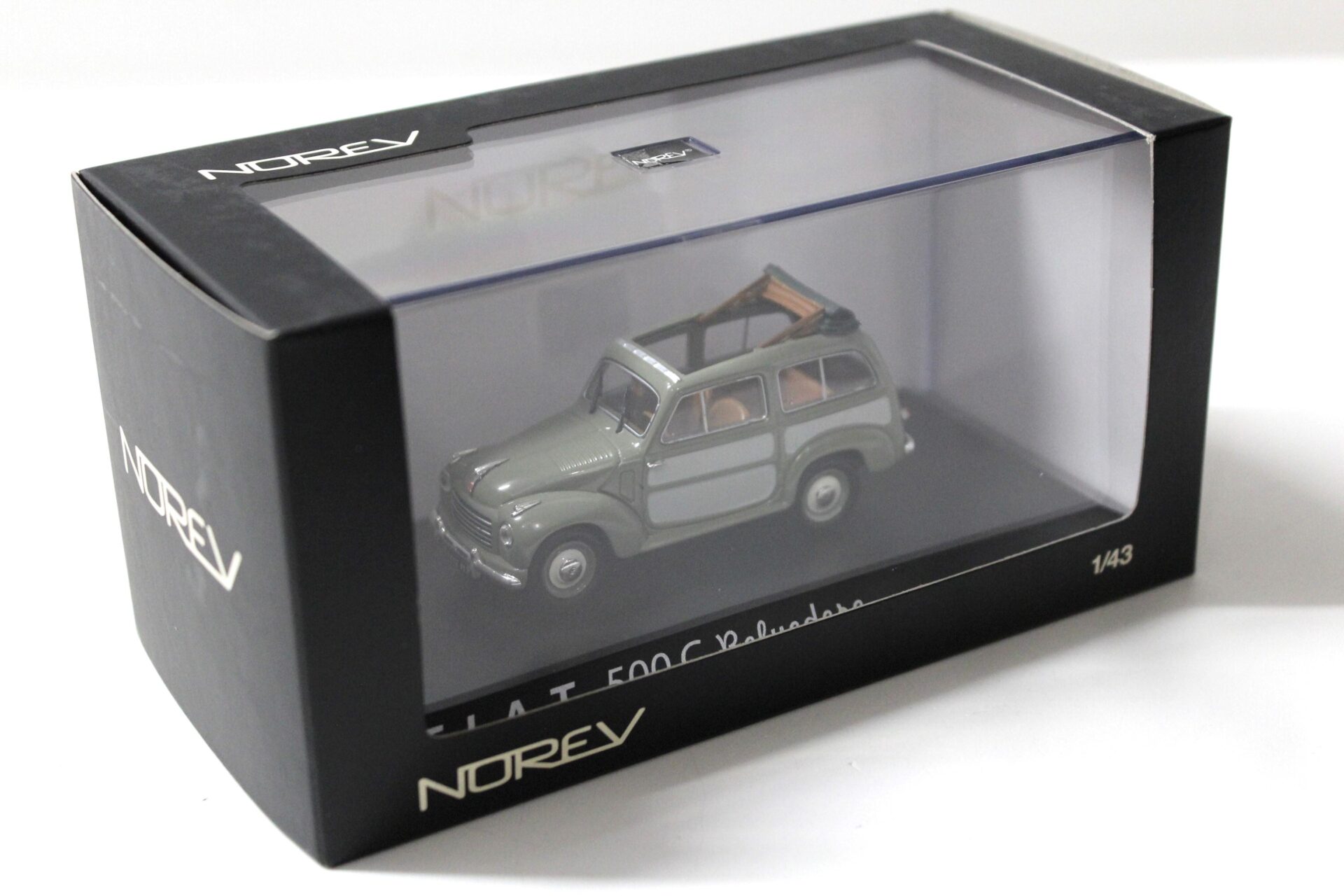 1:43 Norev Fiat 500C Belvedere green/ grey