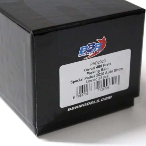 1:43 BBR Ferrari 488 Pista Special Padua 2020 Auto Show Rain Version Limited 33 pcs.