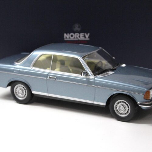 1:18 Norev mercedes 280 CE Coupe 1980 silver-blue metallic