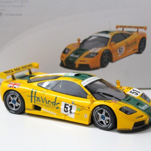 1:18 True Scale TSM 1995 McLaren F1 GTR Le Mans 24h #51 Mach One Racing Harrods