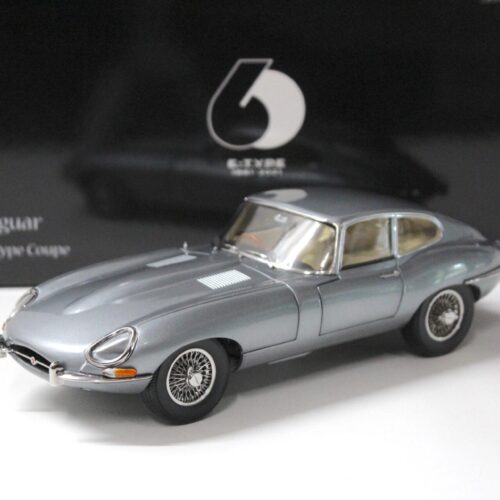 1:18 Kyosho Jaguar E-Type Coupe RHD Dark grey metallic - Diecast/ openings