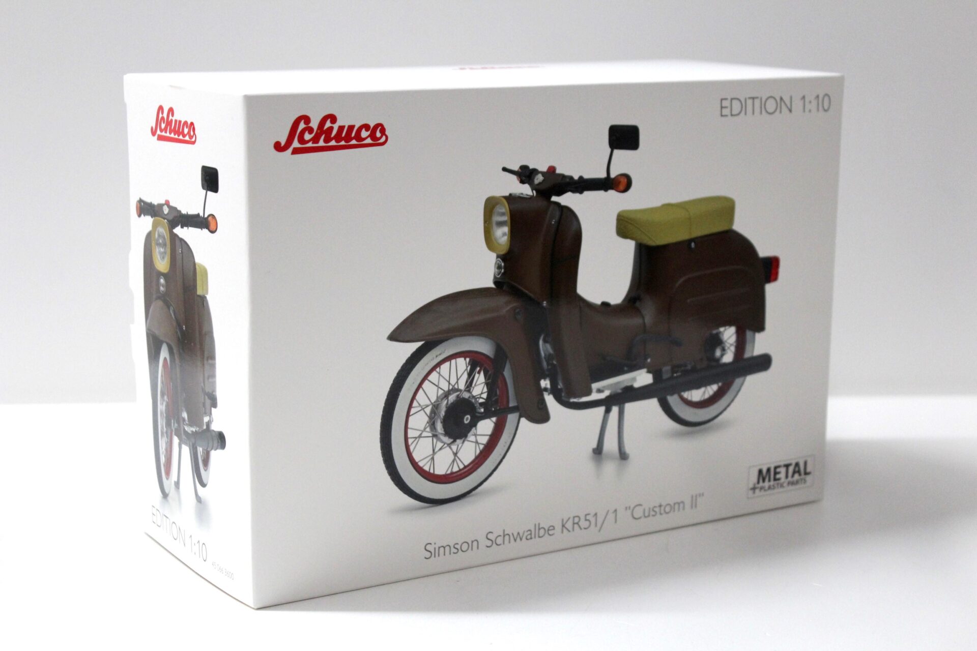 1:10 Schuco Simson Schwalbe KR51/1 "Custom II" matt brown