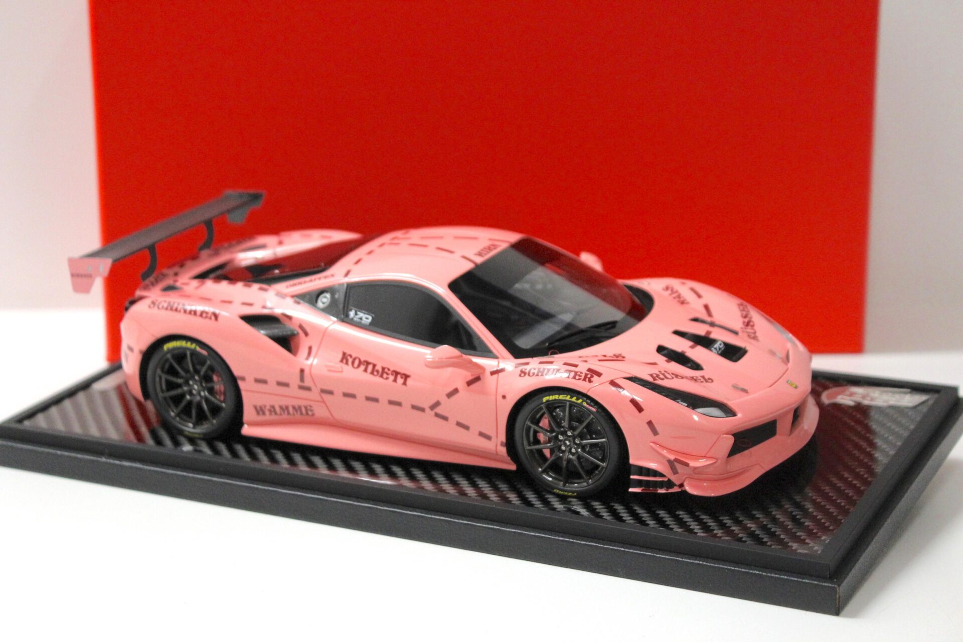 1:18 BBR Ferrari 488 Challenge Rolex 24h Daytona 2018 Gloss pink - Limited 10 pcs.