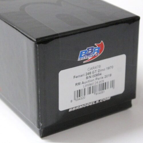 1:43 BBR Ferrari 246 GT Dino 1970 S/N 00854 RM Auction Paris 2018 - Limited 24 pcs.