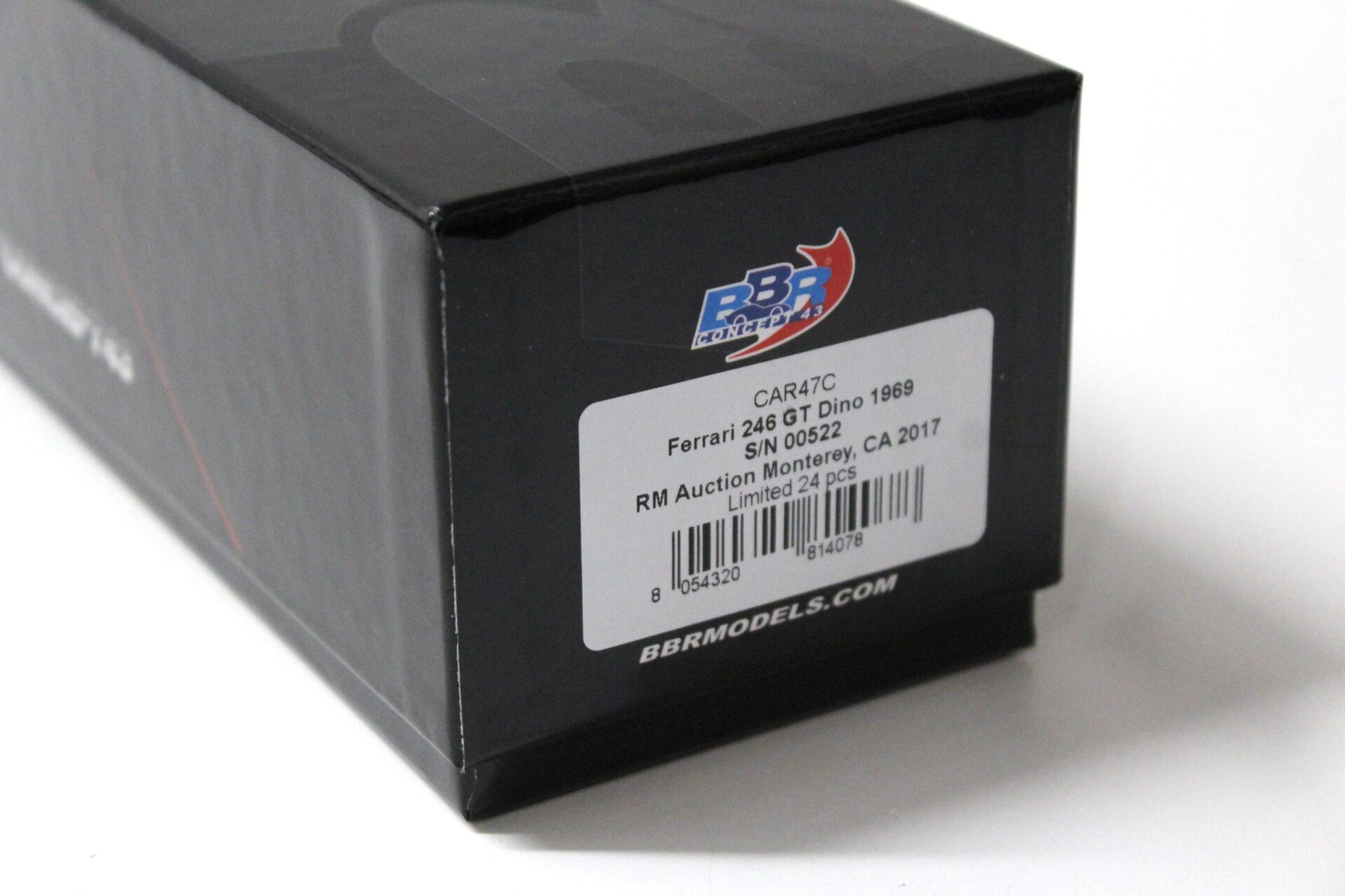 1:43 BBR Ferrari 246 GT Dino 1969 S/N 00522 RM Auction Monterey - Limited 24 pcs.