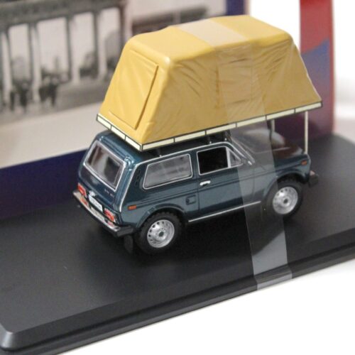 1:43 IST Models Lada Niva 1981 with Roof Tent Camping green