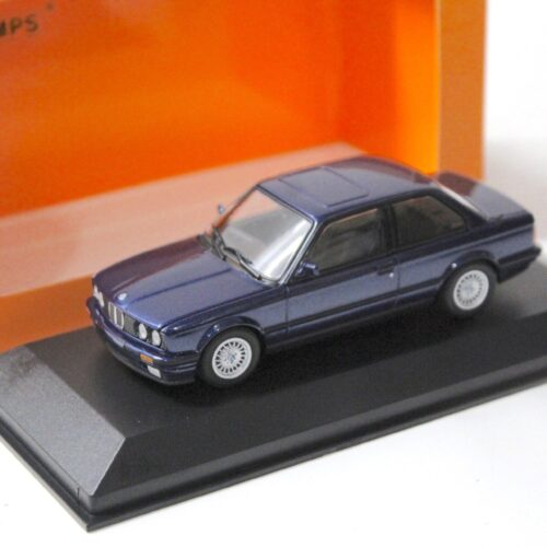1:43 Minichamps Maxichamps BMW 3-Series E30 blue metallic 1989 - Image 1