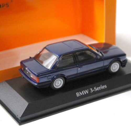 1:43 Minichamps Maxichamps BMW 3-Series E30 blue metallic 1989 - Image 2