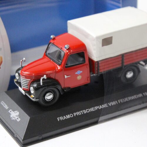 1:43 Cars&Co IST FRAMO V901 Plane/ Pritsche Feuerwehr 1959 red