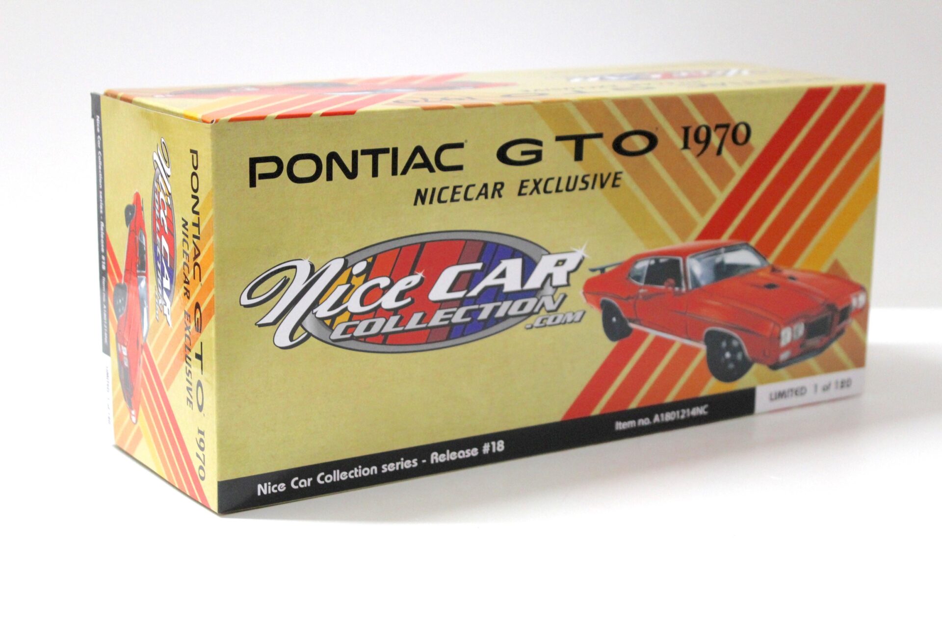 1:18 ACME 1970 Pontiac GTO Coupe orange/ black wheel *NICE CAR* Limited 120 pcs.