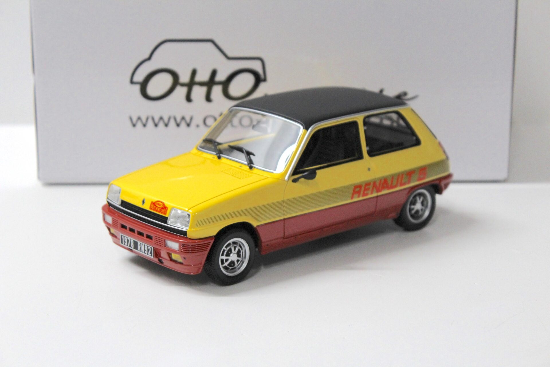 1:18 OTTO mobile OT891 Renault 5 TS Monte Carlo Jaune 1978 yellow