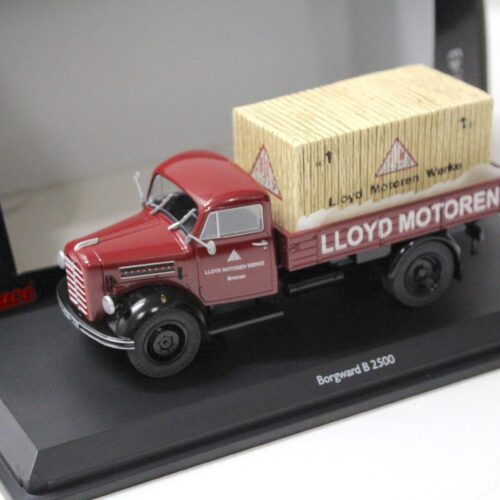1:43 Schuco Borgward B2500 Pritsche LKW "Lloyd Motoren" dark red