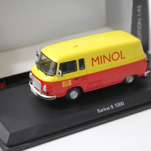 1:43 Schuco Barkas B 1000 Kastenwagen "Minol" red/ yellow