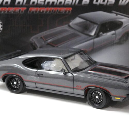 1:18 ACME 1970 Oldsmobile 442 W-30 Street Fighter grey metallic/ red