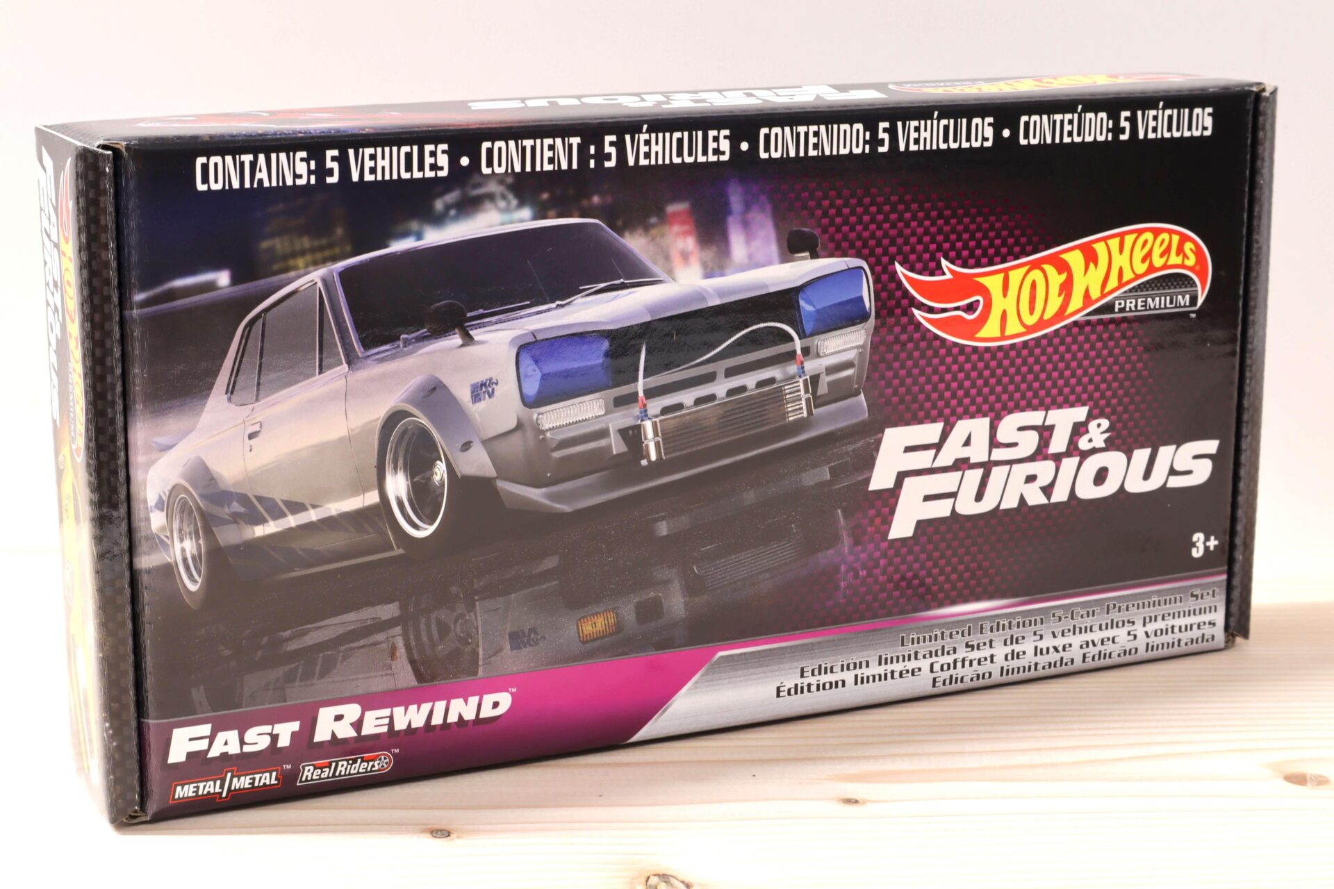 1:64 Hot Wheels Premium Fast & Furious Box Set 5 pcs. "Fast Rewind" GRB02