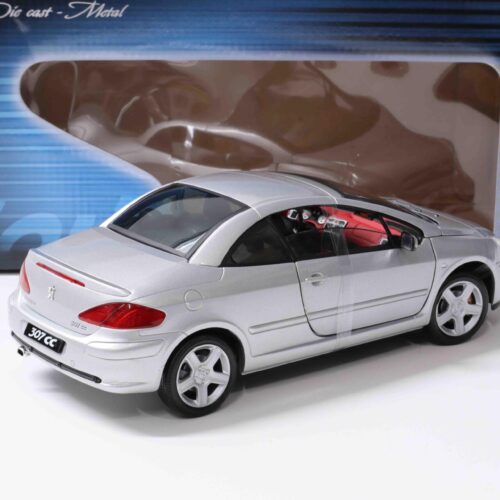 1:18 Solido Peugeot 307 CC Cabriolet closed Top silver