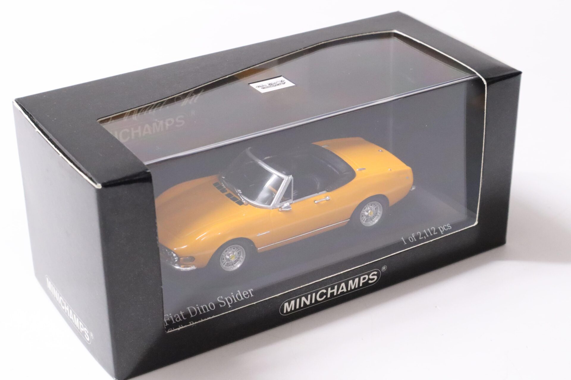 1:43 Minichamps Fiat Dino Spider 1972 Giallo Postano yellow