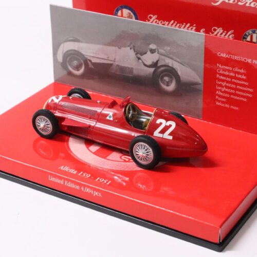 1:43 Minichamps Alfa Romeo Alfetta 159 GP Spain 1951 J.M. Fangio Winner #22