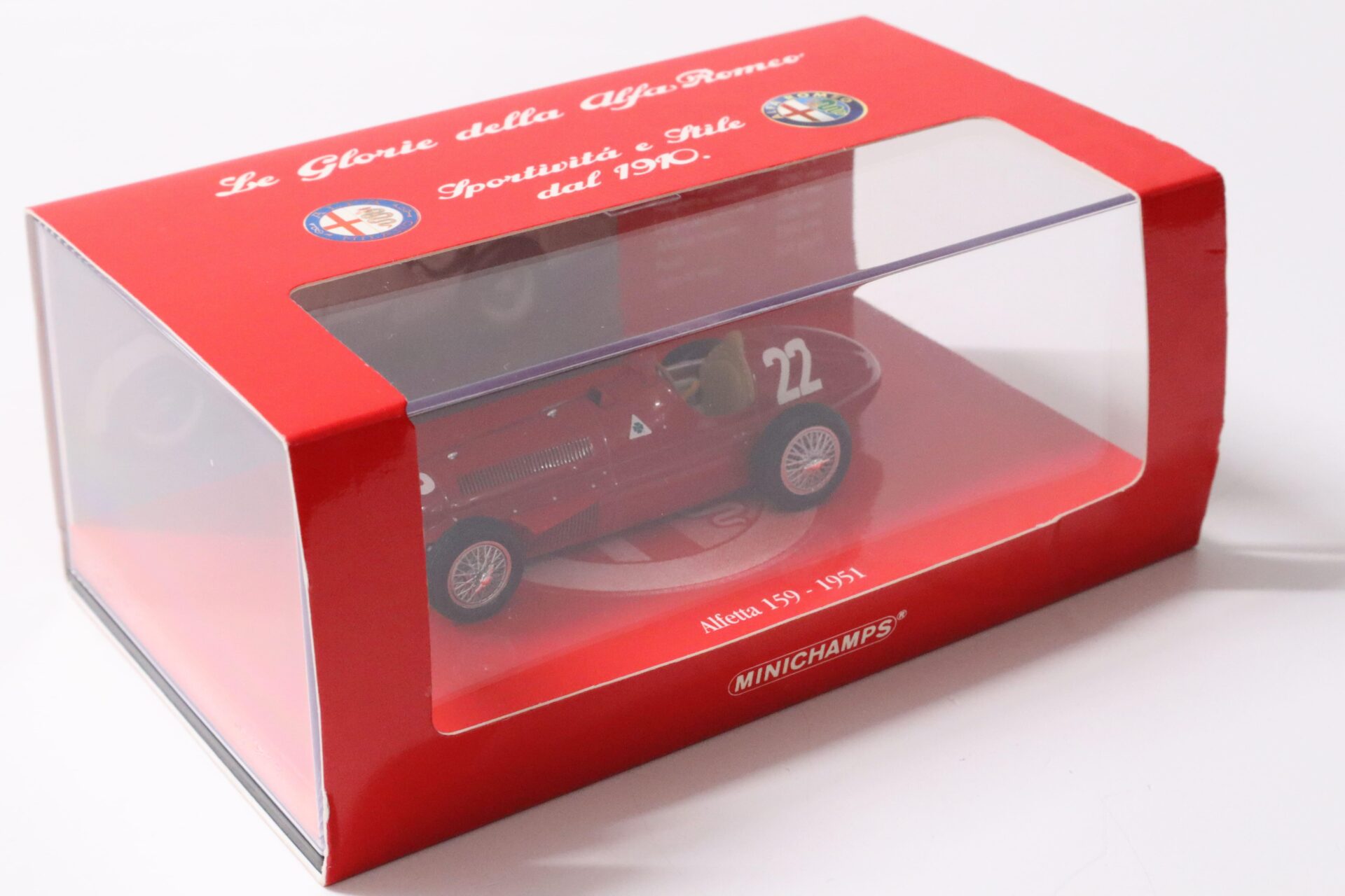 1:43 Minichamps Alfa Romeo Alfetta 159 GP Spain 1951 J.M. Fangio Winner #22