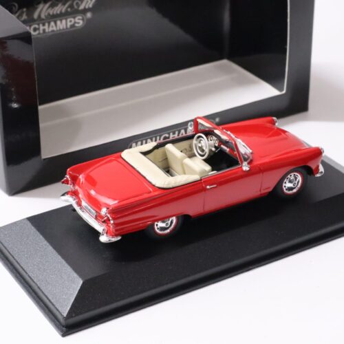 1:43 Minichamps Auto Union 1000 Sp Roadster 1958 Cherry red - Image 2